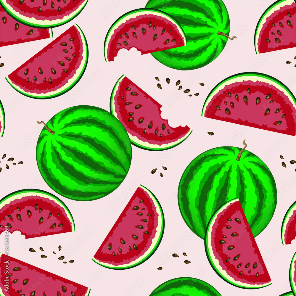 seamless pattern with watermelon seamless pattern with watermelon