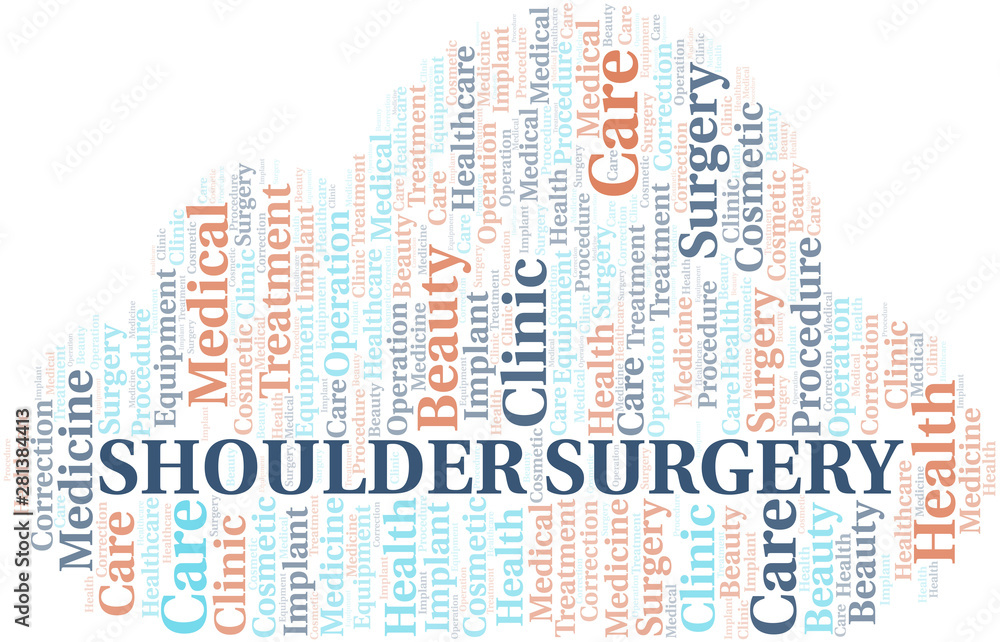 Shoulder Surgery word cloud vector made with text only. Shoulder Surgery word cloud vector made with text only.