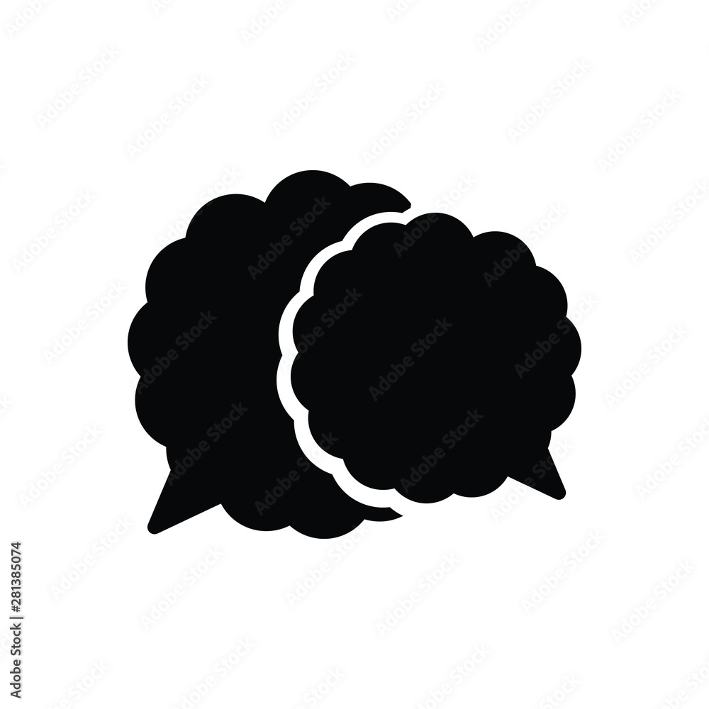 Black solid icon for conversation Black solid icon for conversation