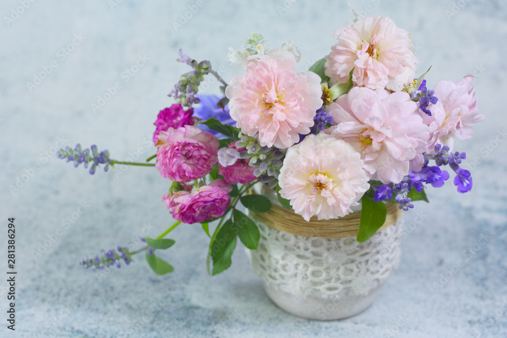Beautiful rose flower vase background. Beautiful rose flower vase background.