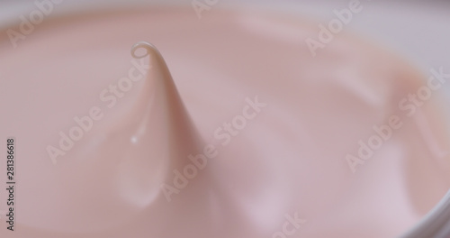 Pink Cosmetics cream close up