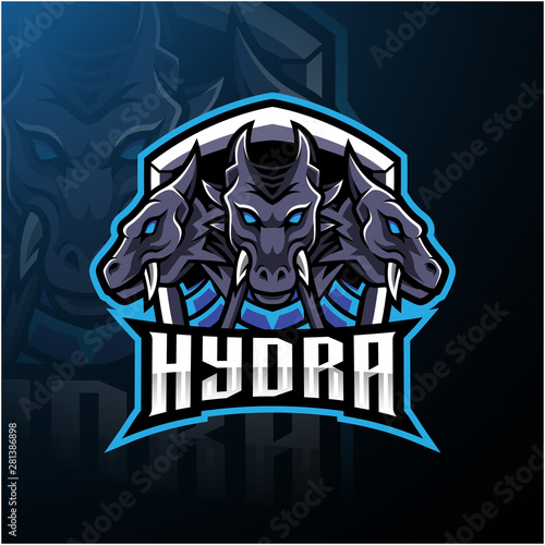 Hydra esports mascot logo design