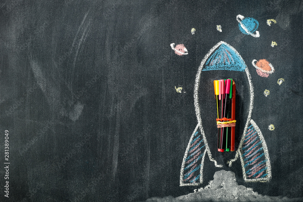 School blackboard of free space for your decoration School blackboard of free space for your decoration