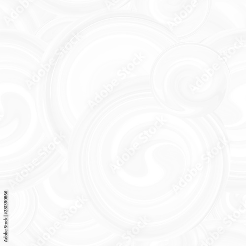 Texture 3 d background with abstract circles of different sizes, seamless pattern with waves. Pattern with white spirals, beautiful wallpapers for weddings. 