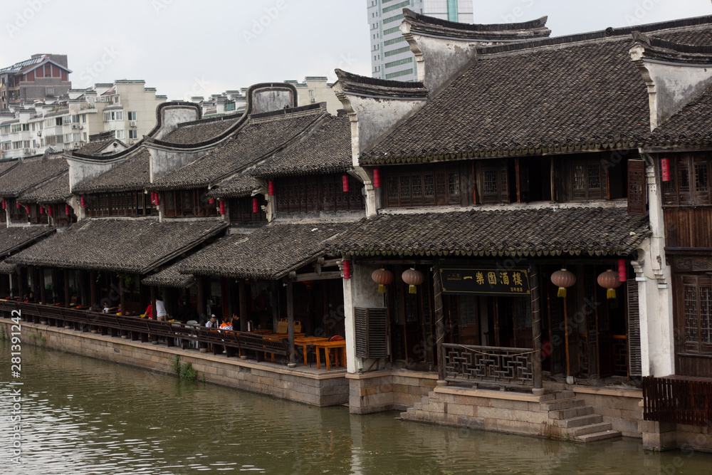 Shanghai, China 19 July 2019. Water town on the outskirts of Shanghai, and was established about 1,700 years ago. Shanghai, China 19 July 2019. Water town on the outskirts of Shanghai, and was established about 1,700 years ago.