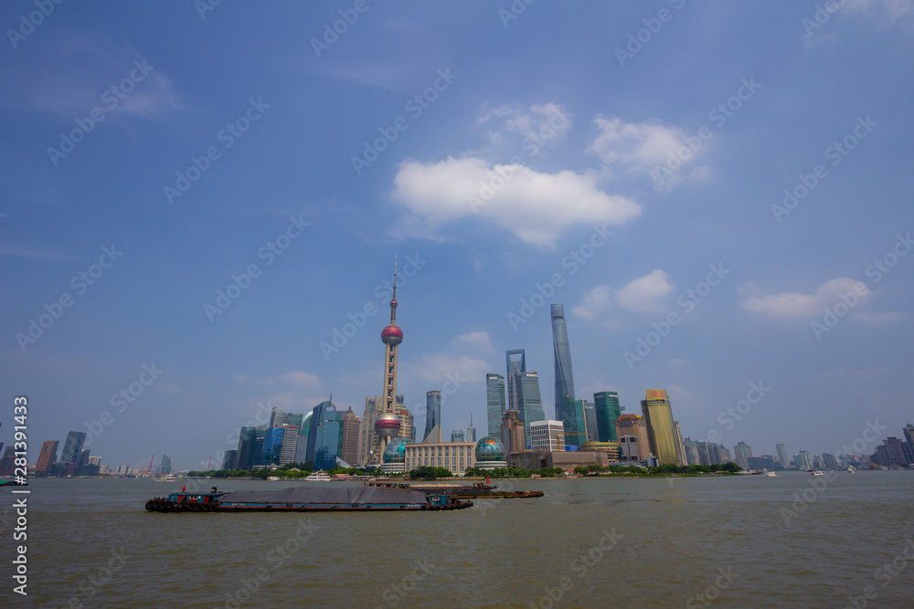 The bund in Shanghai