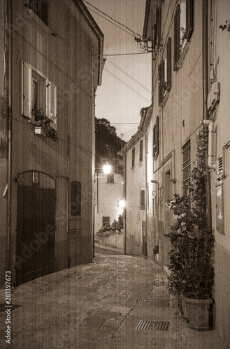 Evening small streets