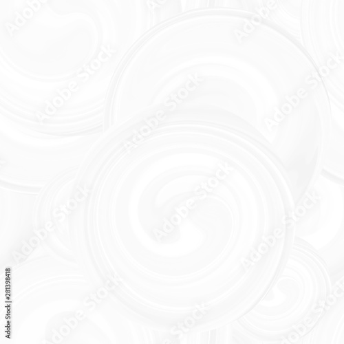 Texture 3 d background with abstract circles of different sizes, seamless pattern with waves. Pattern with white spirals, beautiful wallpapers for weddings. 