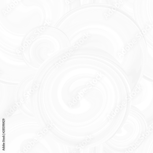 Texture 3 d background with abstract circles of different sizes  seamless pattern with waves. Pattern with white spirals  beautiful wallpapers for weddings. 