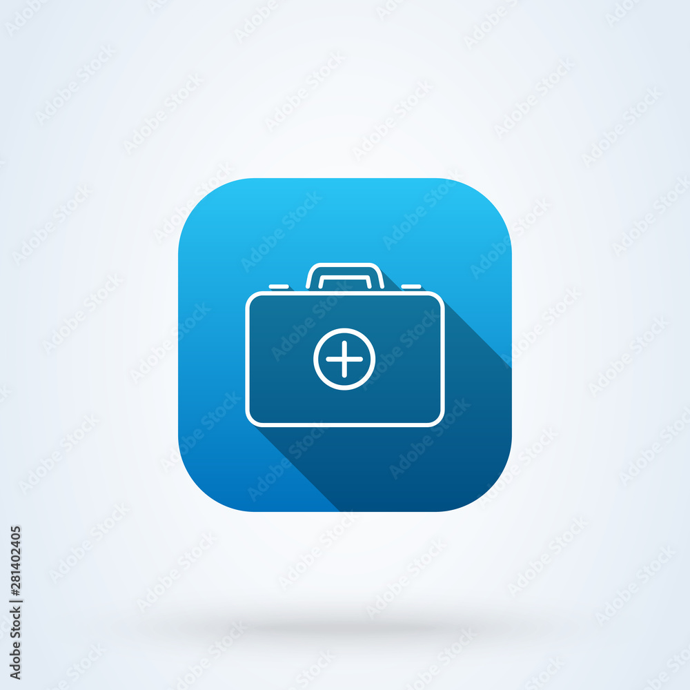 Medical First Aid Kit. line art Simple vector modern icon design illustration. Medical First Aid Kit. line art Simple vector modern icon design illustration.