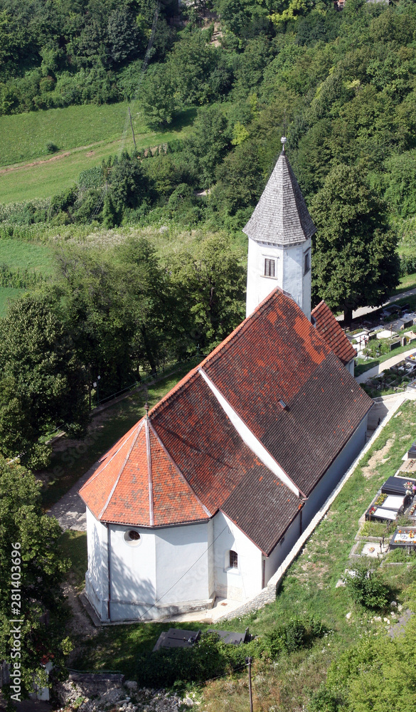 Church of Birth of Virgin Mary in Sveta Marija pod Okicem, Croatia