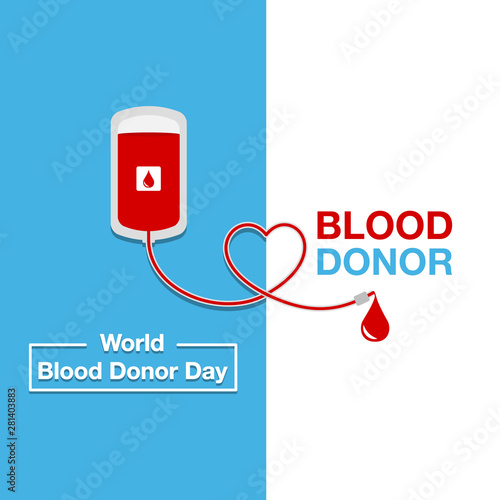 World Blood Donor Day vector. modern design illustration.