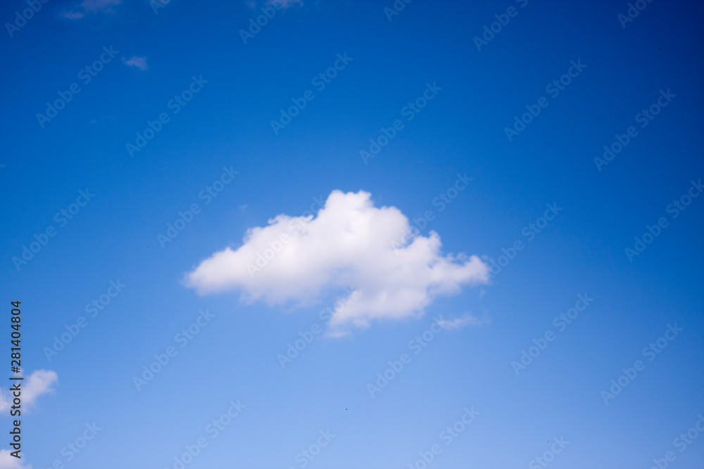 Blurred sky blur or azure sky and white cloud background, beautiful nature on summer Blurred sky blur or azure sky and white cloud background, beautiful nature on summer