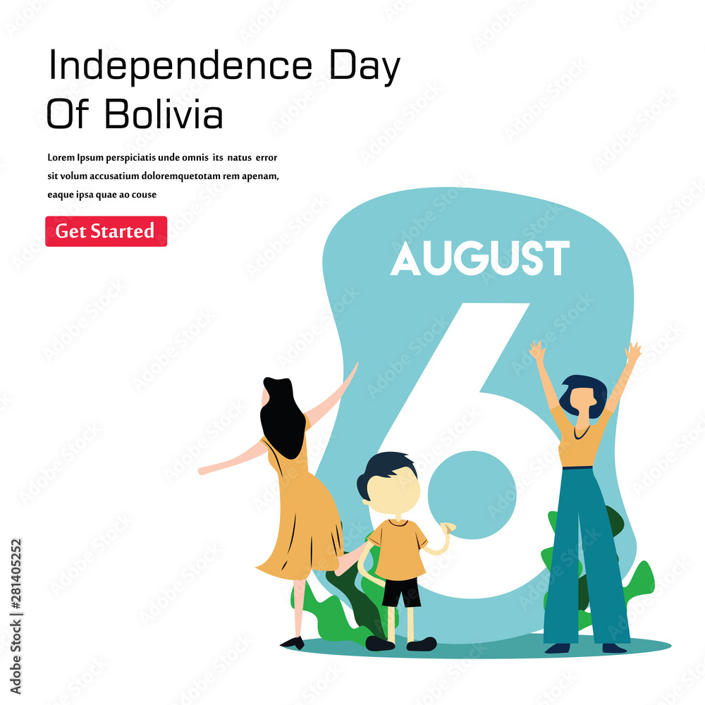 Bolivia Independence Day Celebration Vector Template Design Illustration Bolivia Independence Day Celebration Vector Template Design Illustration