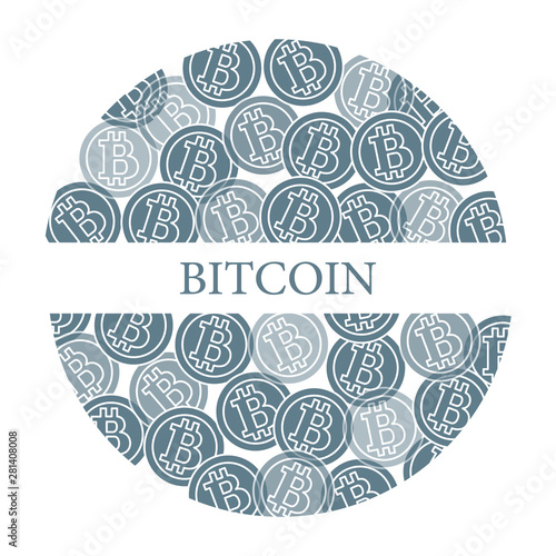 Bitcoins. Digital currency. Blockchain technology.