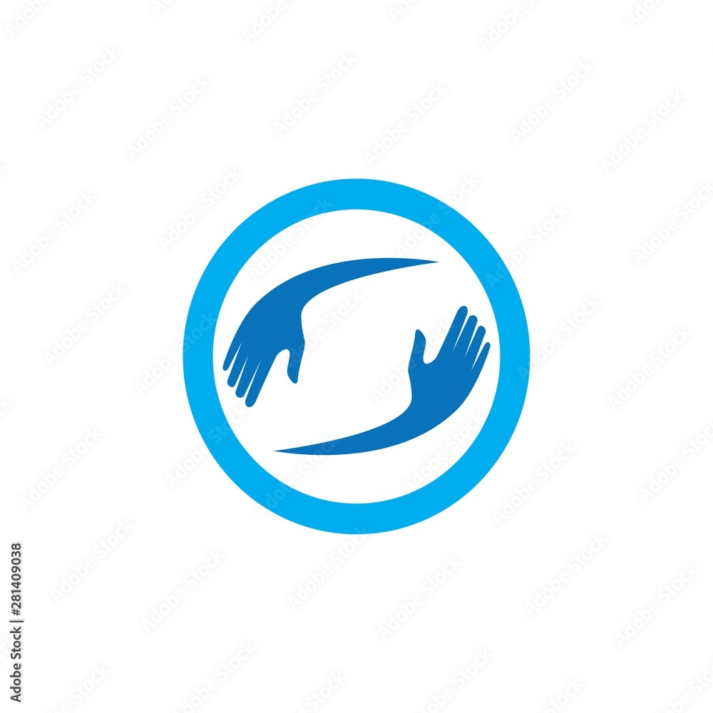 Hand Care Logo Template vector icon Business Hand Care Logo Template vector icon Business