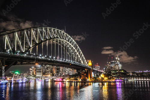 Harbour Bridge Sydney Australia de nuit