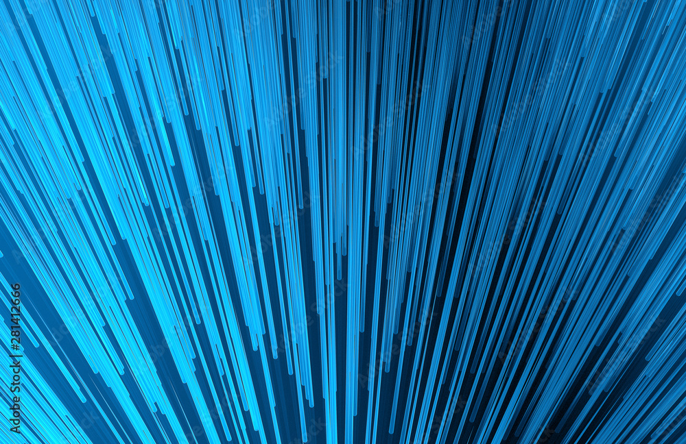 Obraz premium abstract blue neon lines background