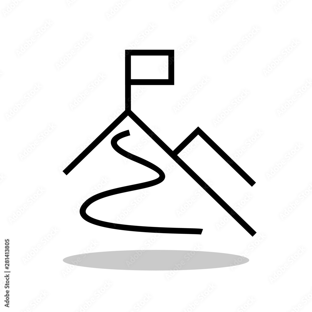 Mission icon in trendy flat style. Startup symbol for your web site design, logo, app, UI Vector EPS 10. Mission icon in trendy flat style. Startup symbol for your web site design, logo, app, UI Vector EPS 10.
