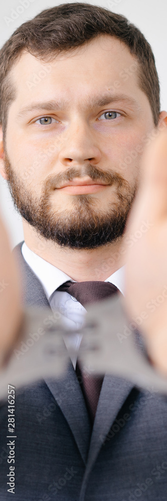 Fototapeta premium Sad corporate man