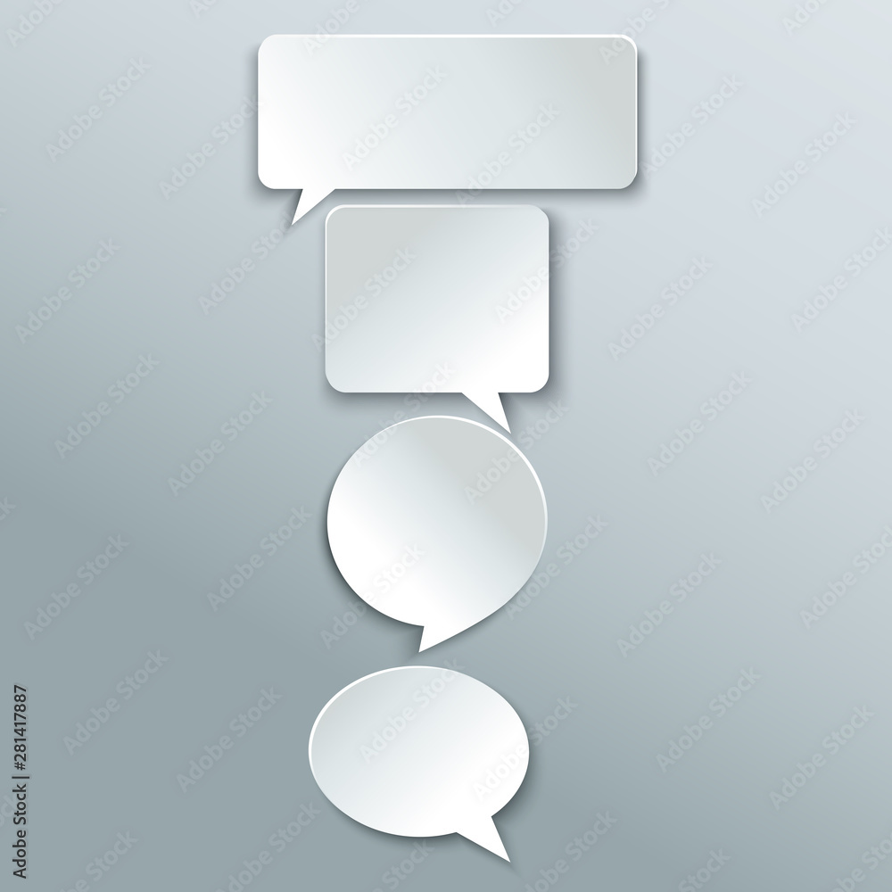 A set of message characters of different shapes. A set of message characters of different shapes.