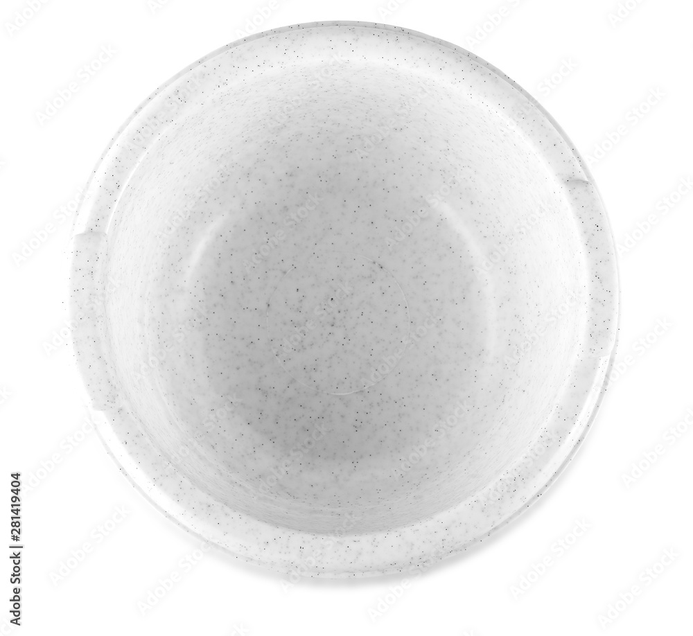 The White plastic bowl isolated on white background. The White plastic bowl isolated on white background.