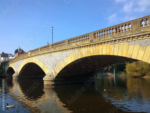 River Avon Evesham Worcestershire English Midlands England UK © david hughes