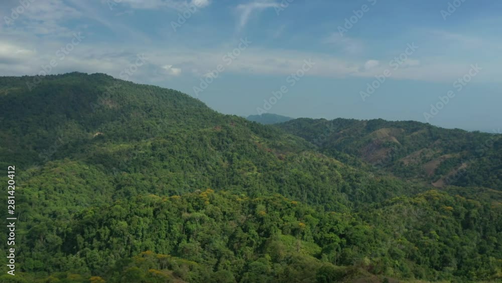 Aerial Drone view over tropical rainforest Aerial Drone view over tropical rainforest