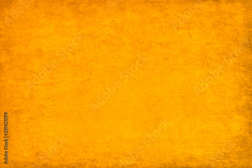 Texture of orange cardboard paper sheet. Festive bright vintage background