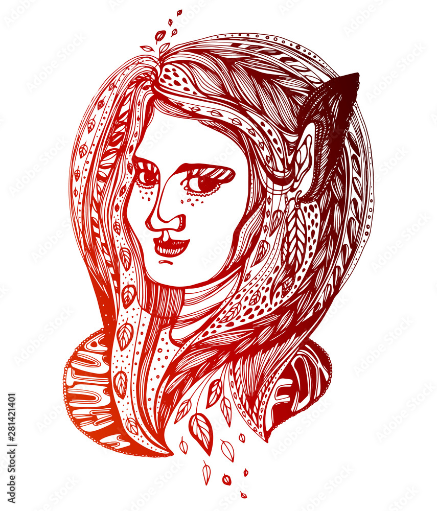 Elf Magic Coloring Pages