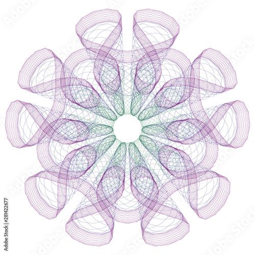 Watermark, rosetta guilloche, security  design for  background  certificate,