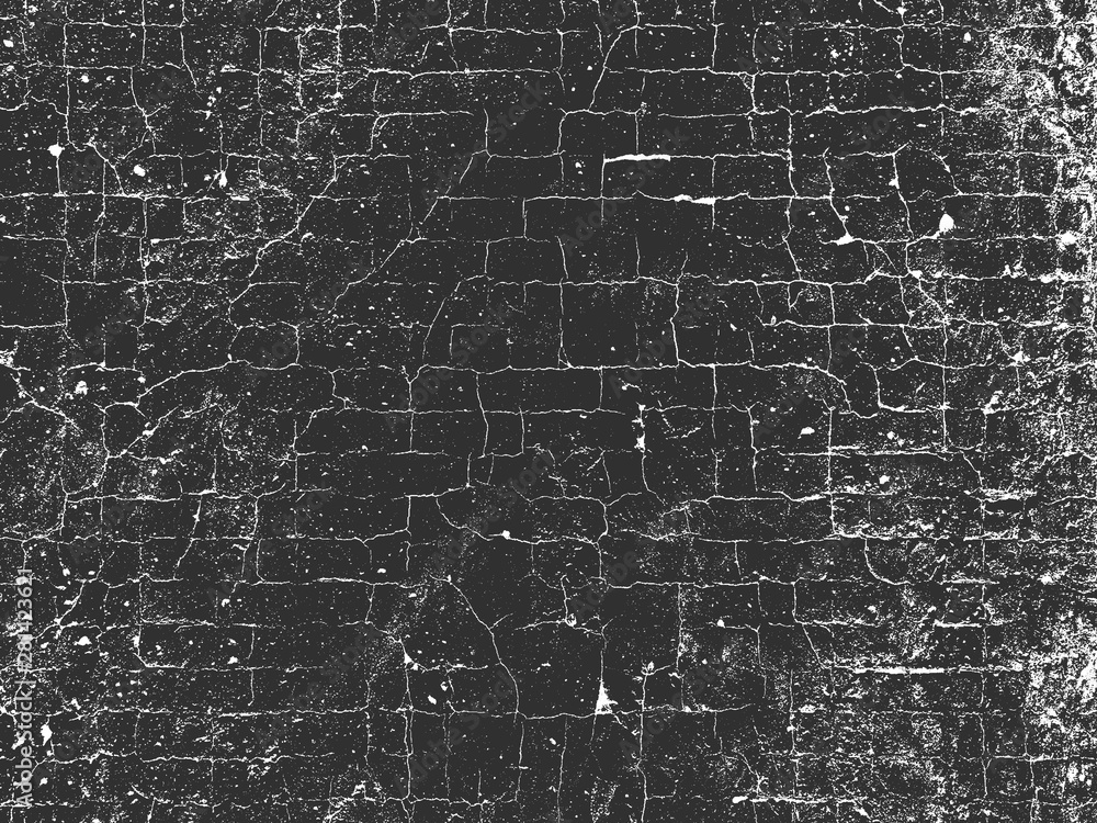 Distress old cracked concrete texture, vector illustration. Black and white grunge background. Stone, asphalt, plaster, marble. Distress old cracked concrete texture, vector illustration. Black and white grunge background. Stone, asphalt, plaster, marble.