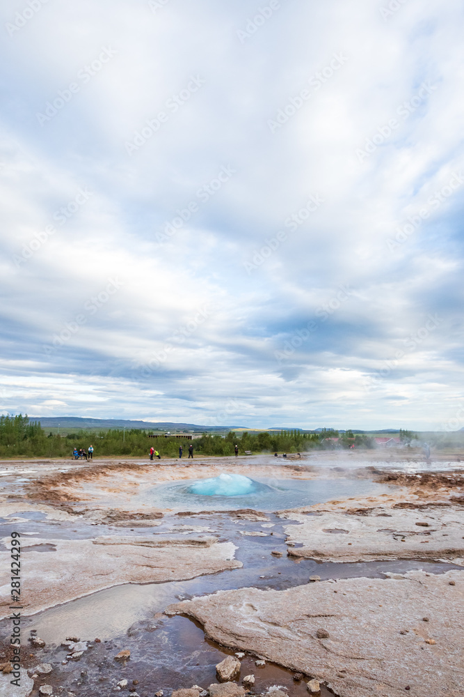Strokkur geysir eruption, Golden Circle, Iceland Strokkur geysir eruption, Golden Circle, Iceland