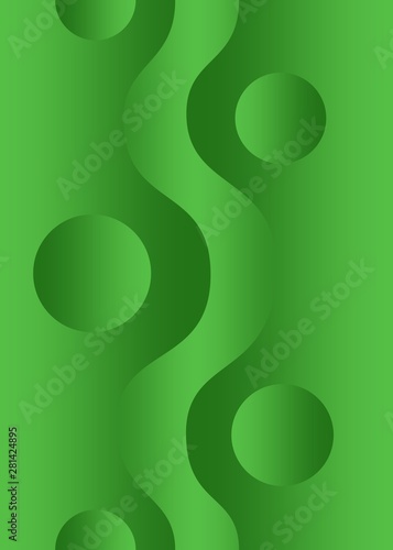 Seamless pattern with green gradient. Vector design.