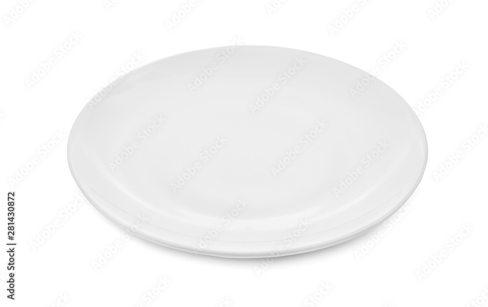 white plate isolated on white background white plate isolated on white background
