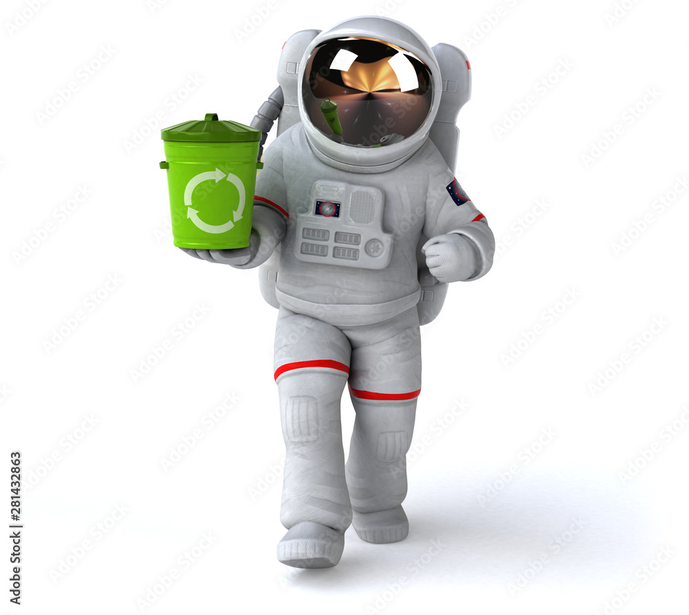 Fun astronaut - 3D Illustration Fun astronaut - 3D Illustration
