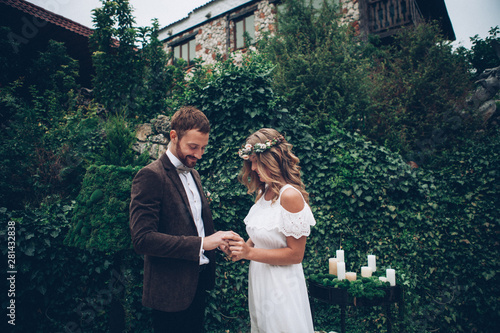 Beautiful wedding couple