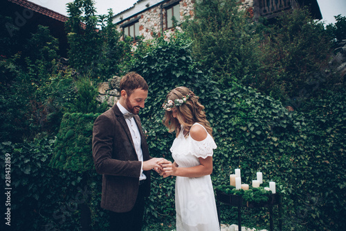 Beautiful wedding couple