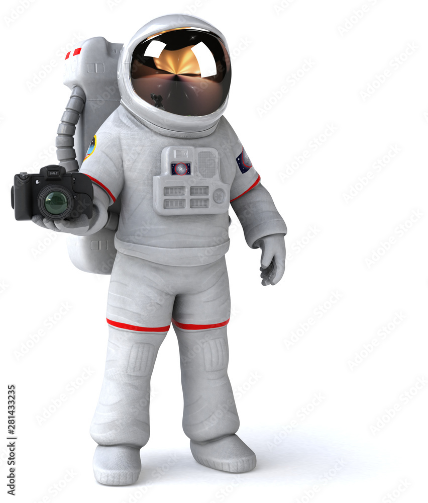 Fun astronaut - 3D Illustration Fun astronaut - 3D Illustration