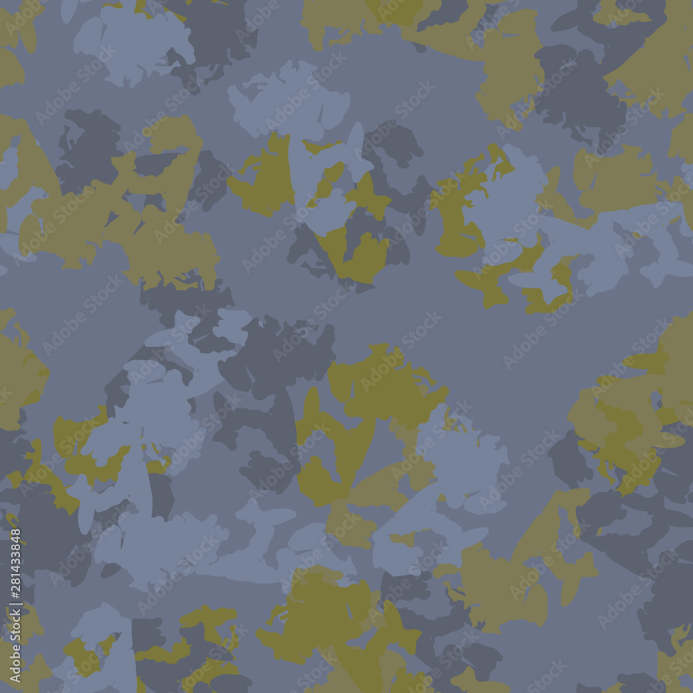 Urban camouflage of various shades of green and blue colors Urban camouflage of various shades of green and blue colors