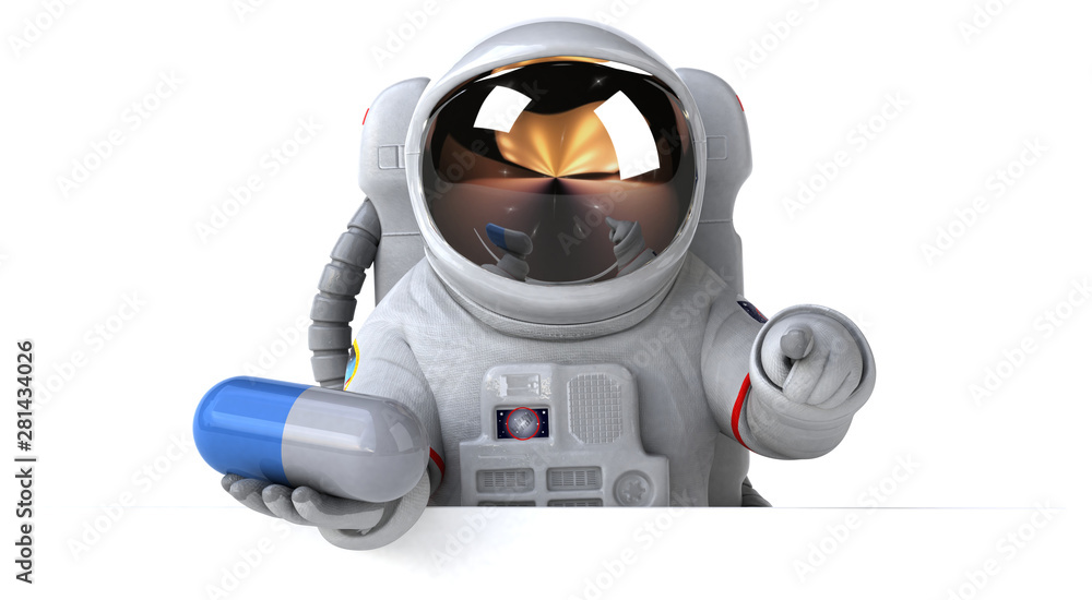 Fun astronaut - 3D Illustration Fun astronaut - 3D Illustration