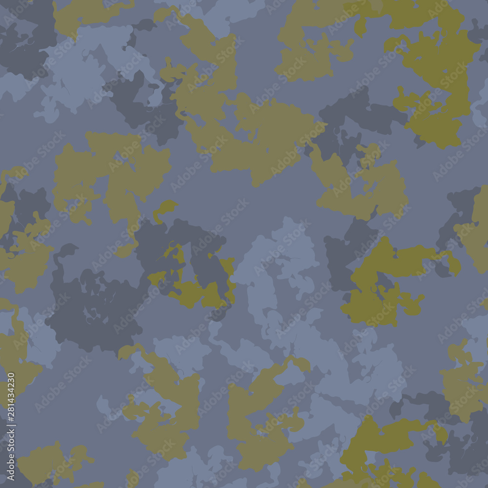 Urban camouflage of various shades of green and blue colors Urban camouflage of various shades of green and blue colors