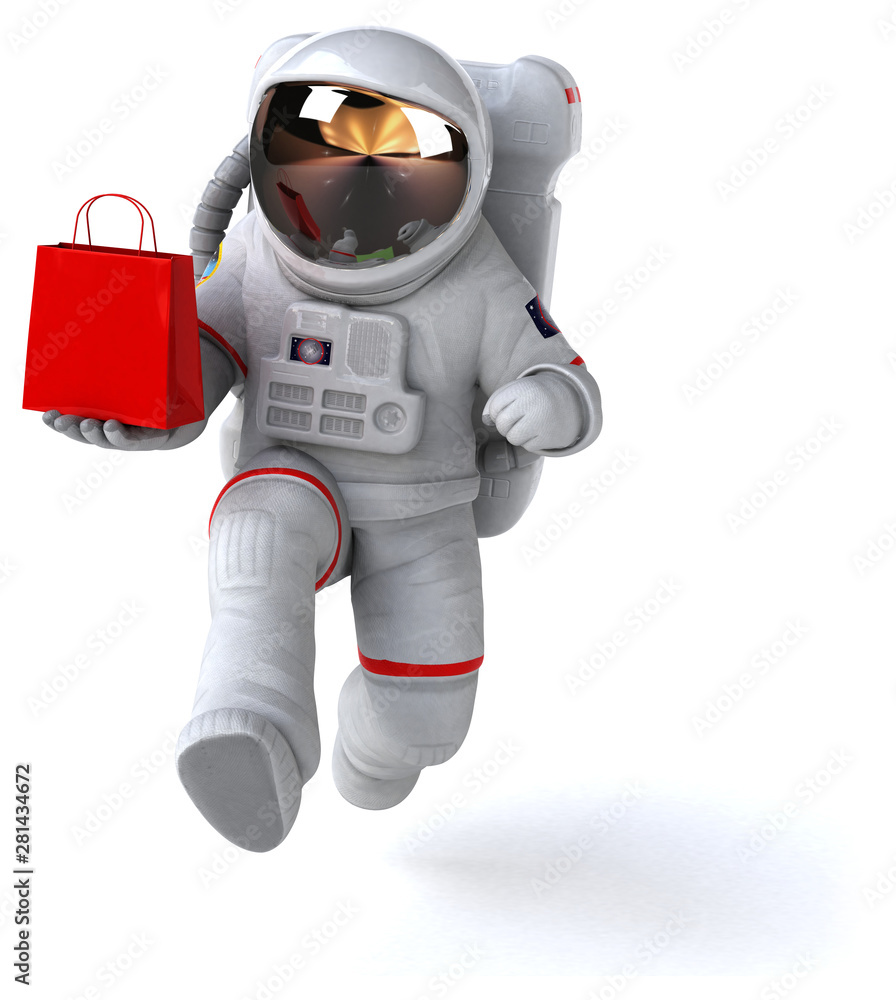 Fun astronaut - 3D Illustration Fun astronaut - 3D Illustration