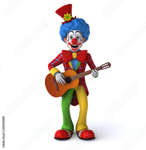 Fun clown - 3D Illustration © Julien Tromeur