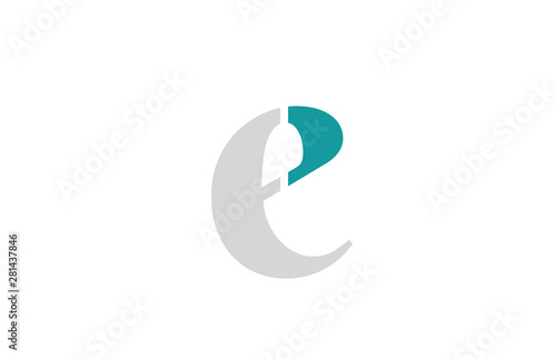 Fototapeta Naklejka Na Ścianę i Meble -  e alphabet letter logo design suitable for a company or business