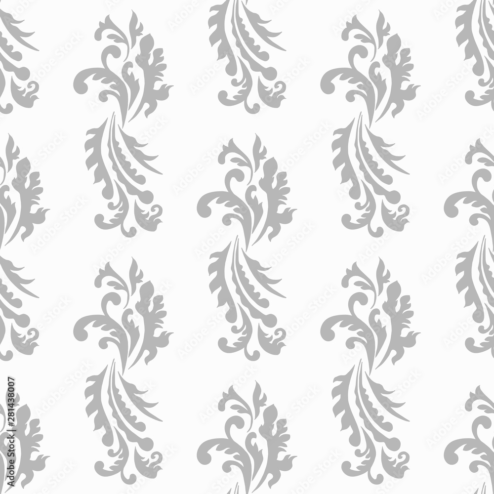floral seamless pattern abstract leaves, swirls floral seamless pattern abstract leaves, swirls