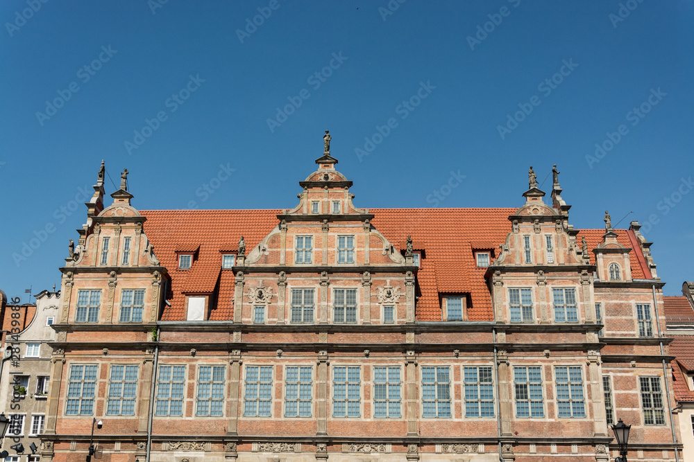 travel photo of old gdansk city, europ architecture 