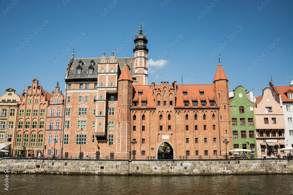 travel photo of old gdansk city, europ architecture 