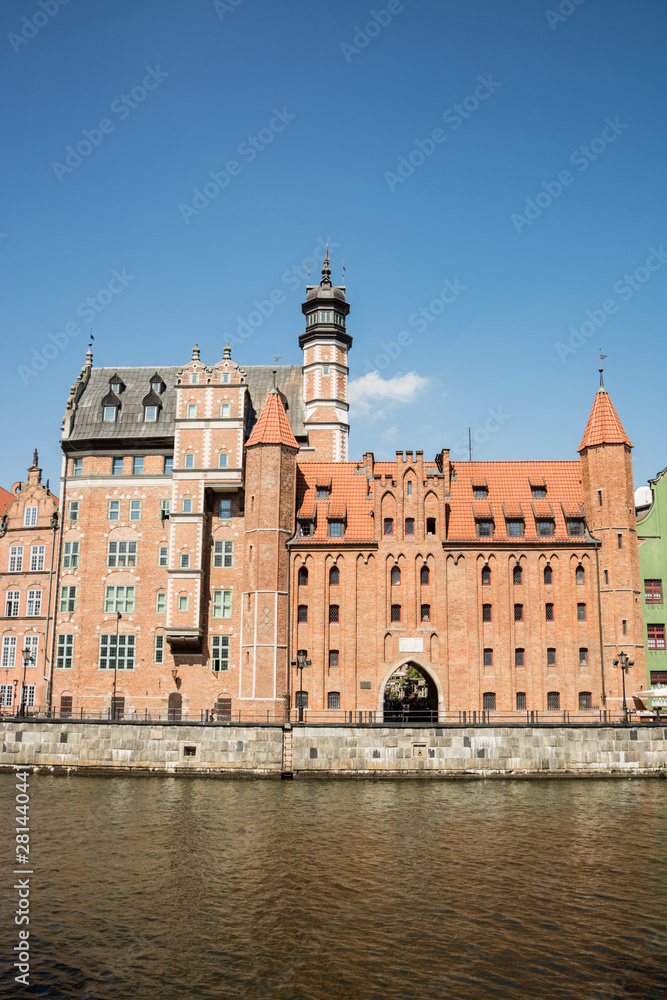 travel photo of old gdansk city, europ architecture 