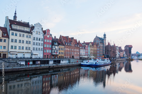 travel photo of old gdansk city, europ architecture 